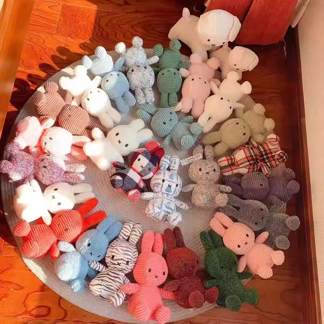 Exported to the Netherlands original Miffy rabbit corduroy bunny plush toy doll baby comfort gift