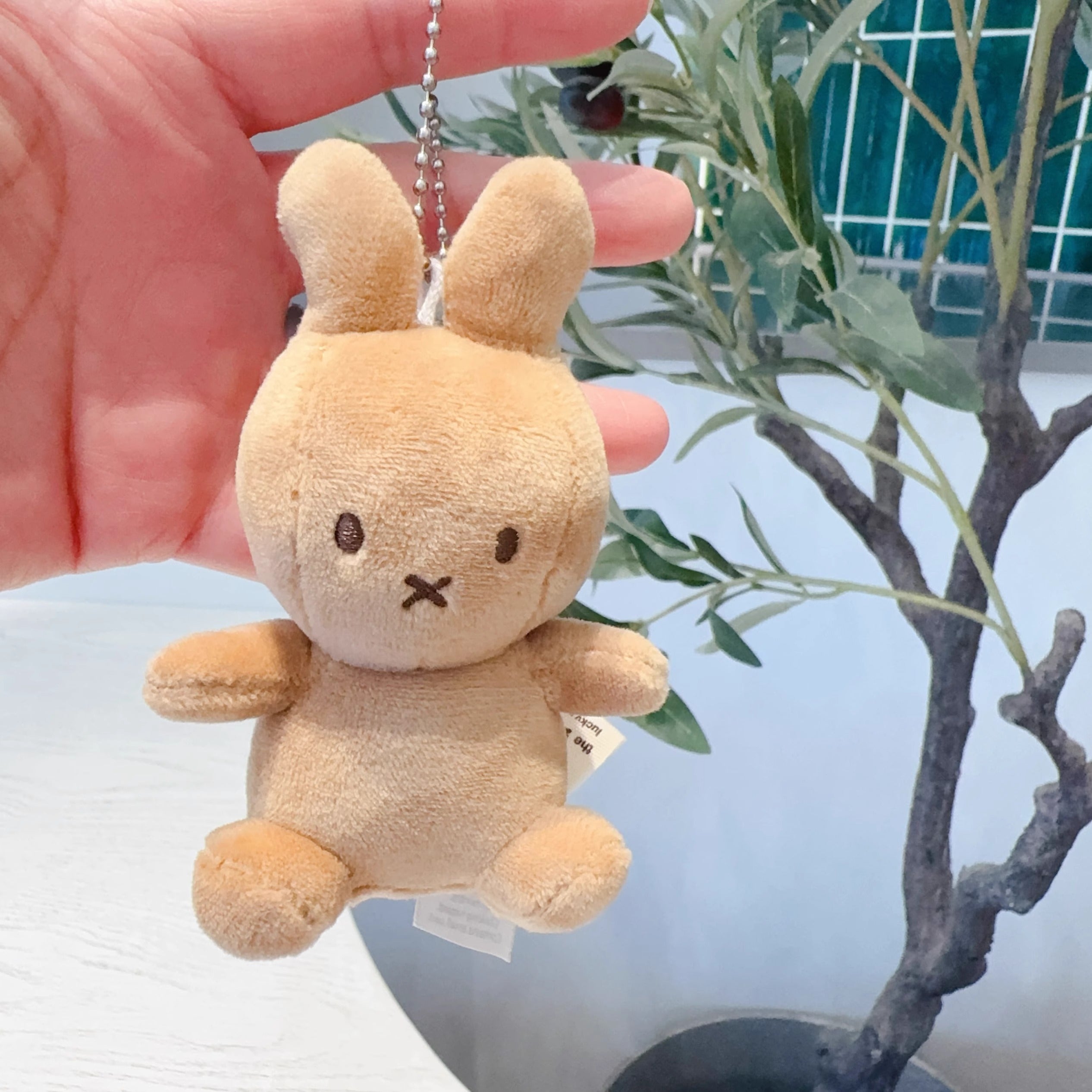 Exported to the Netherlands genuine Bontontoys corduroy fabric Mifei rabbit bunny pendant cute girl gift