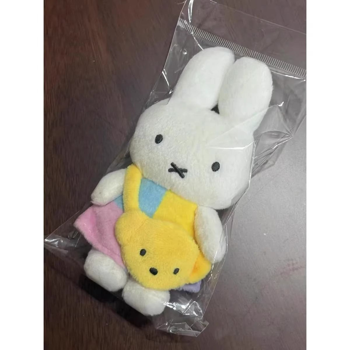 Japanese cute miffy color matching skirt yellow small bag doll pendant peripheral pendant cute