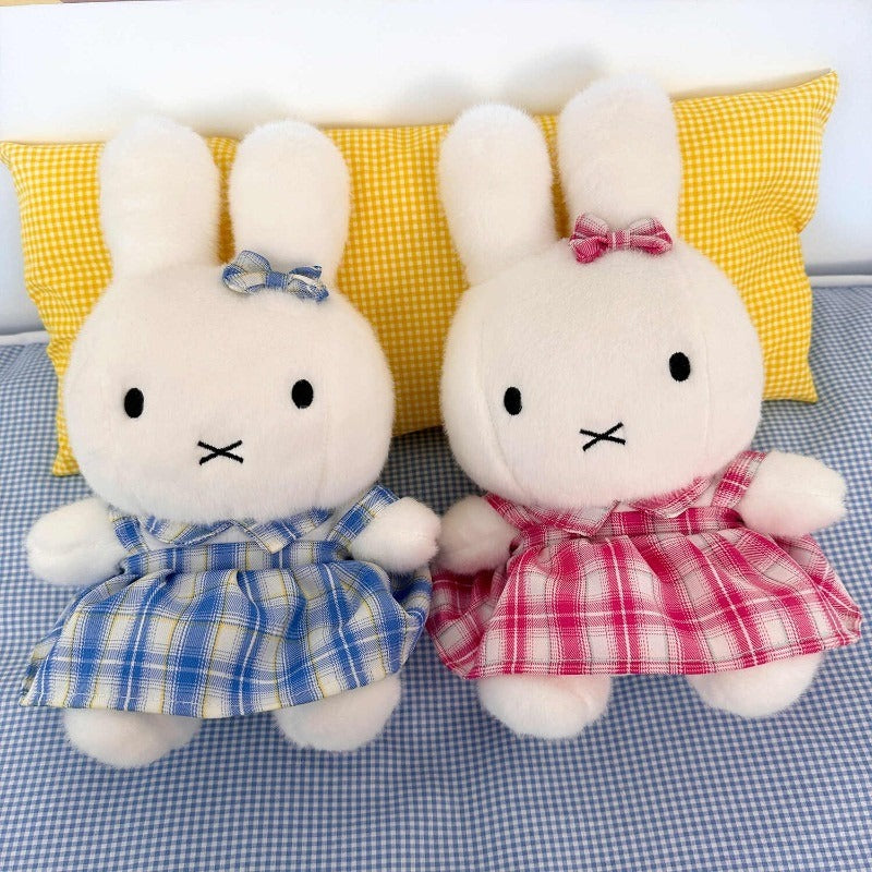 Cute Cute Cute Dressed Miffy Rabbit Plush Doll Stuffed Toy Kids Sleep With Miffy Doll Comfortable Rag Doll Sofa Couple Decorative Pillow