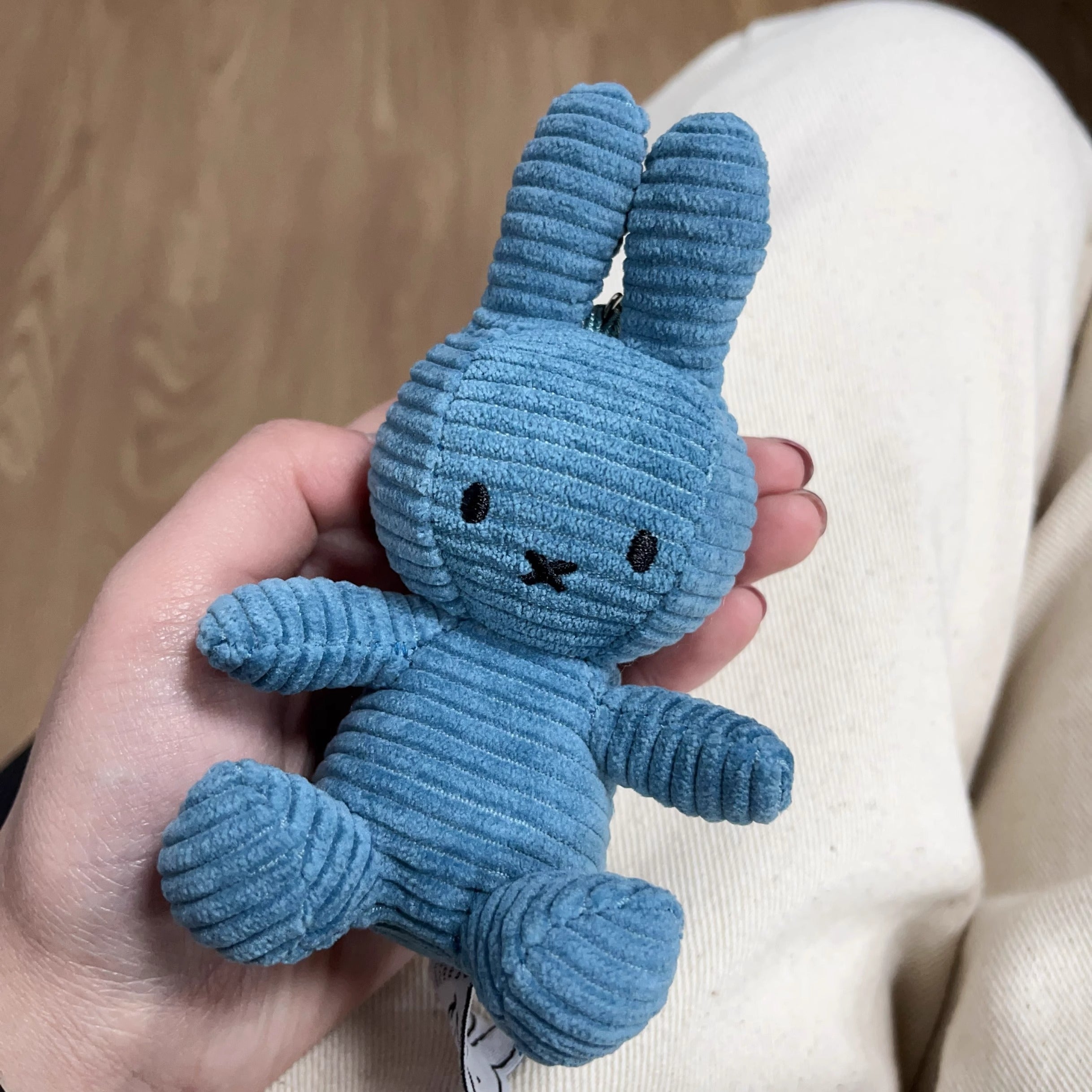 Exported to the Netherlands genuine Bontontoys corduroy fabric Mifei rabbit bunny pendant cute girl gift