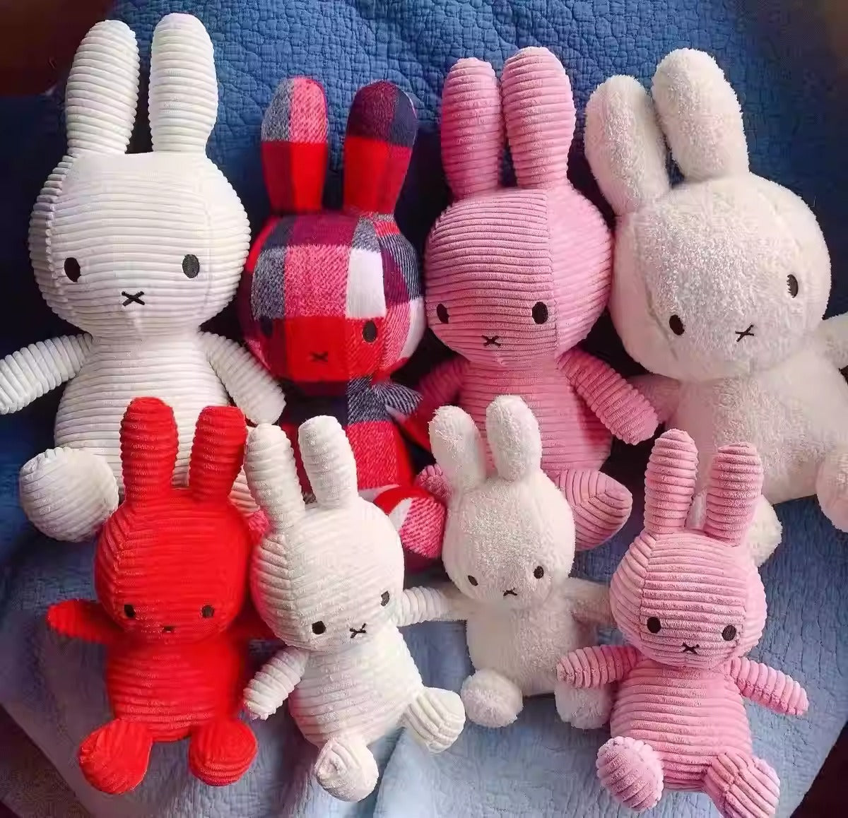 Exported to the Netherlands original Miffy rabbit corduroy bunny plush toy doll baby comfort gift