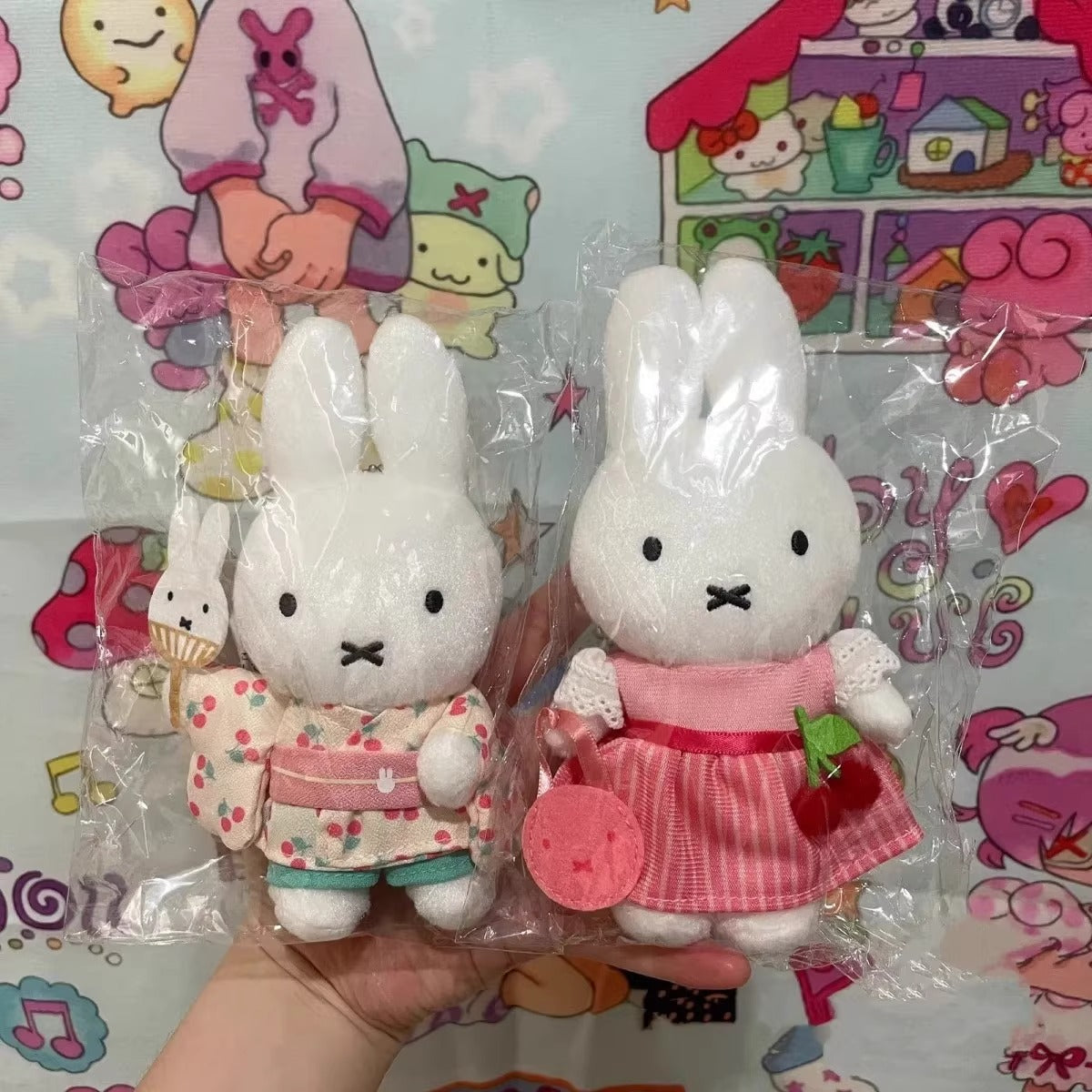 Japanese cute Yokohama zakka yukata Miffy cute plush doll figure gift pendant ornaments