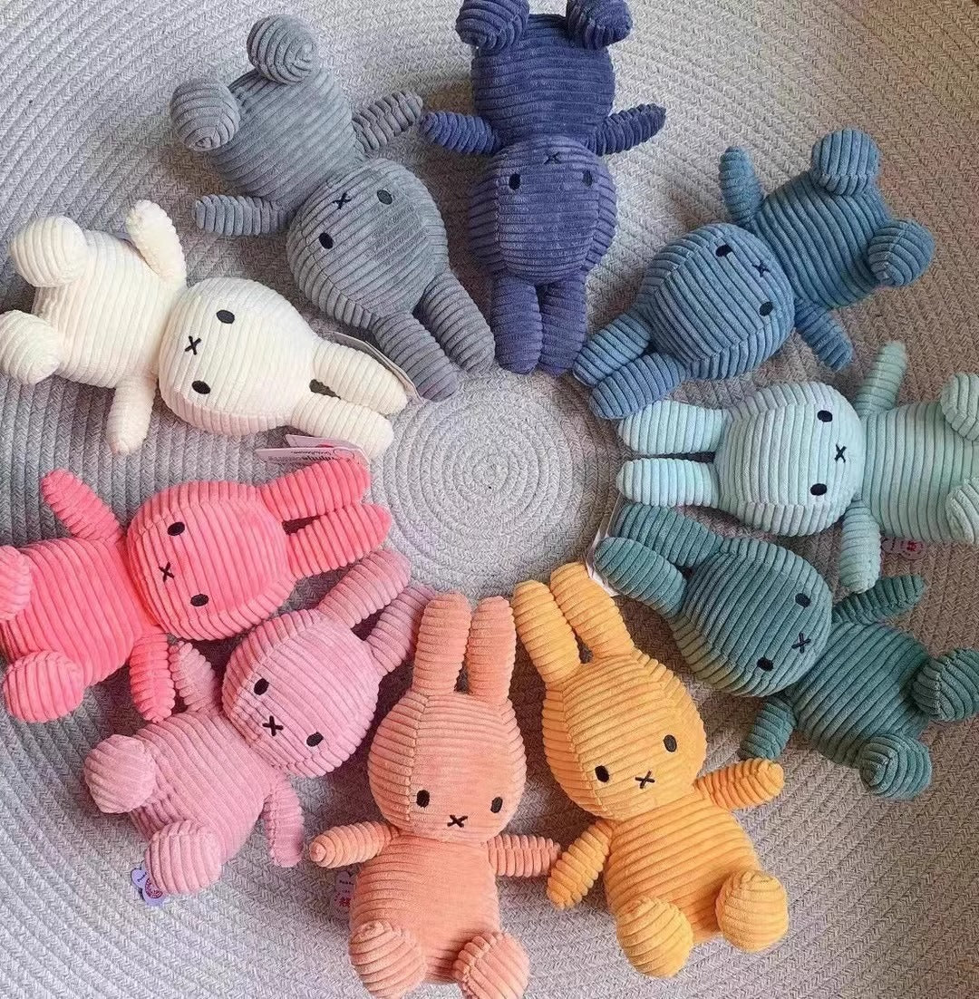 Exported to the Netherlands original Miffy rabbit corduroy bunny plush toy doll baby comfort gift