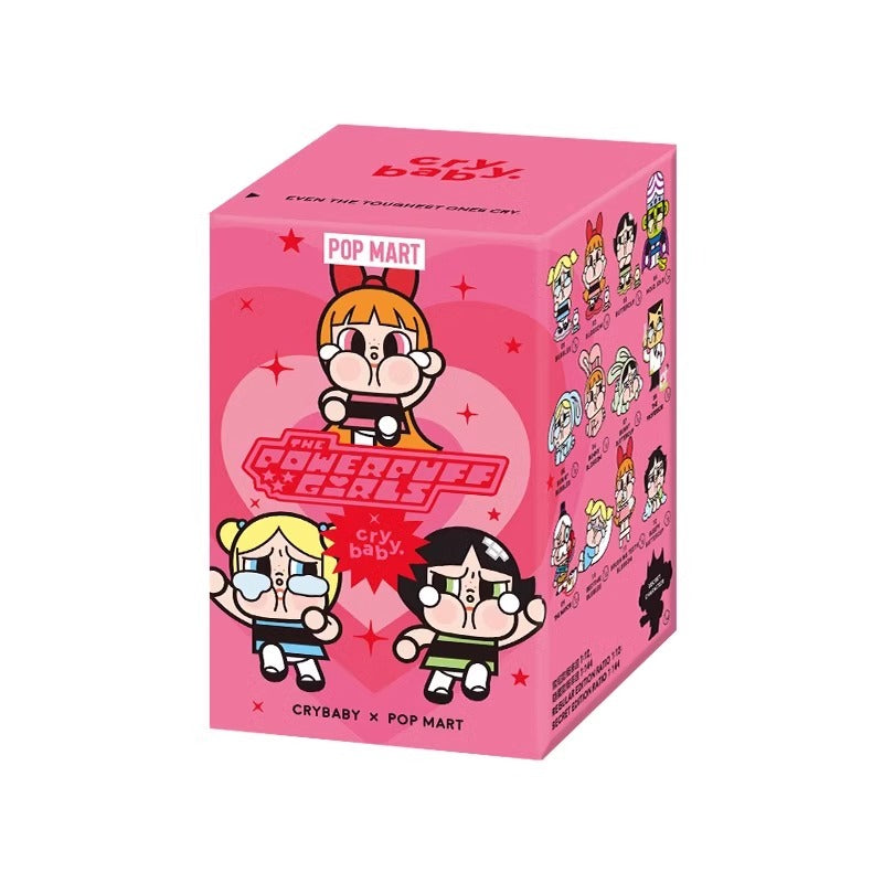 POPMART CRYBABY×Powerpuff Girls Figure Blind Box Toys with Cute Gifts and Ornaments