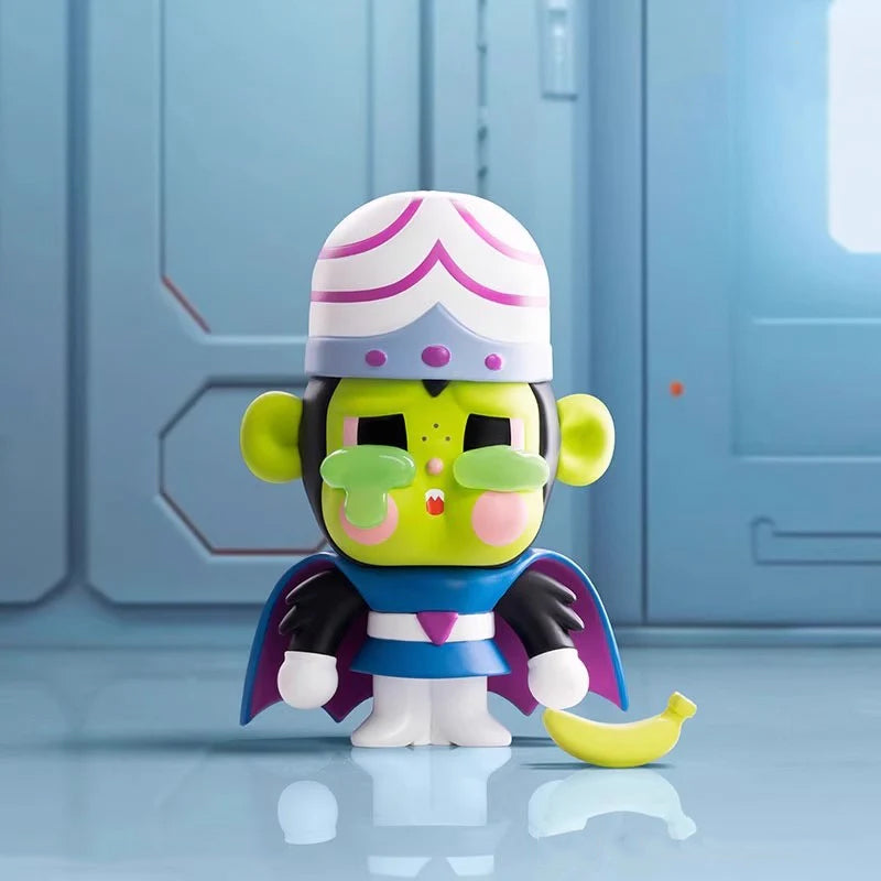 POPMART CRYBABY×Powerpuff Girls Figure Blind Box Toys with Cute Gifts and Ornaments