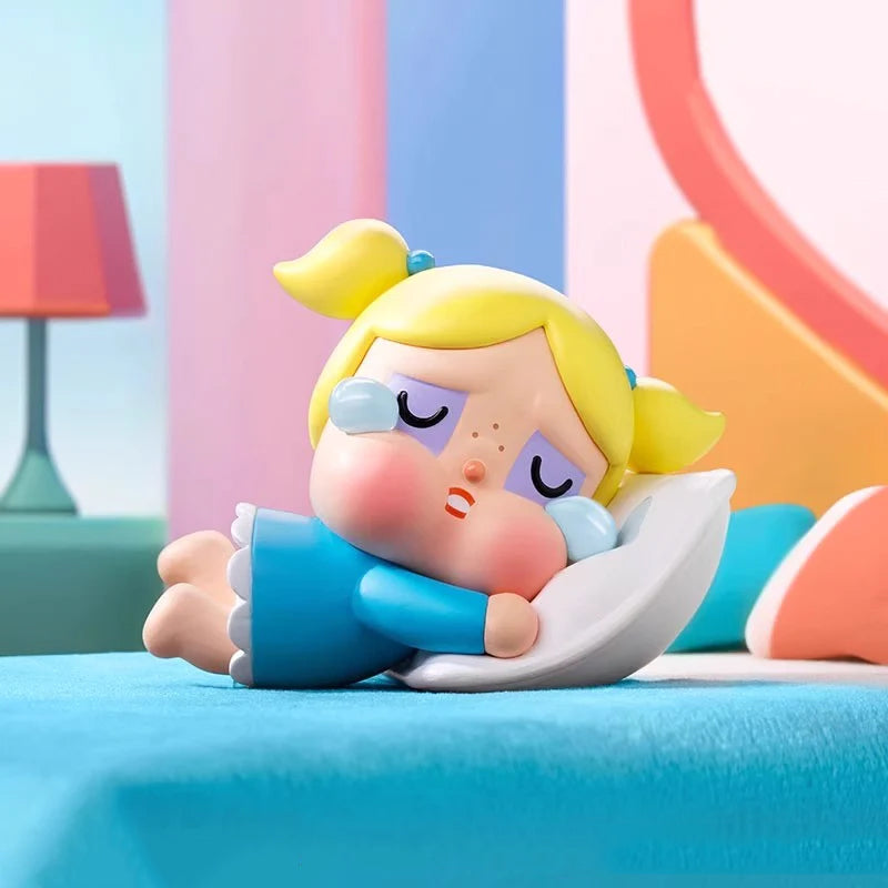 POPMART CRYBABY×Powerpuff Girls Figure Blind Box Toys with Cute Gifts and Ornaments