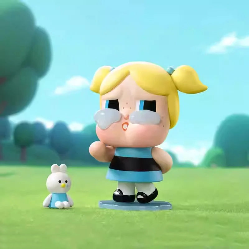 POPMART CRYBABY×Powerpuff Girls Figure Blind Box Toys with Cute Gifts and Ornaments