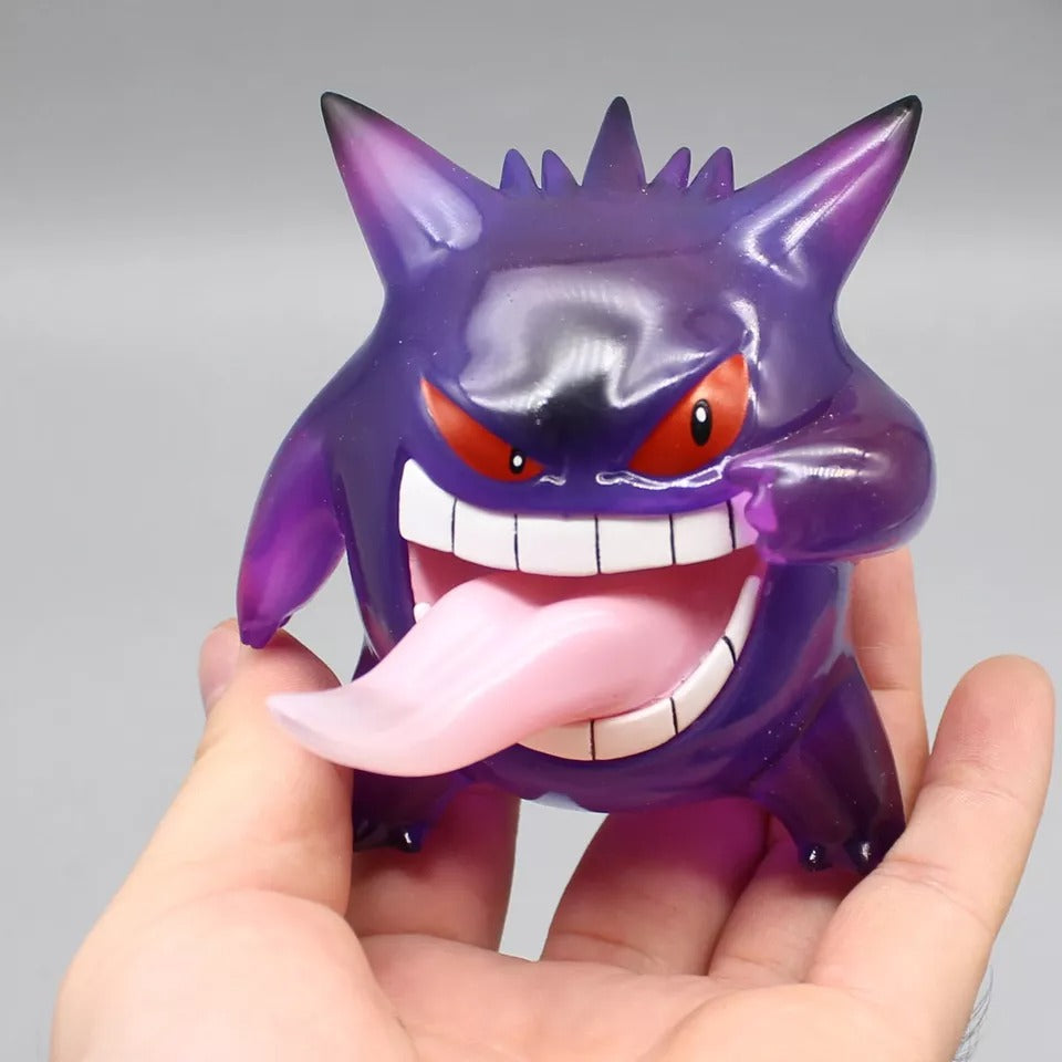 9cm Pokemon Anime Figures Gk Gengar Action Figure Transparent Gengar Cute Figurine PVC Model Doll Room Decoration Toy Boy Gifts