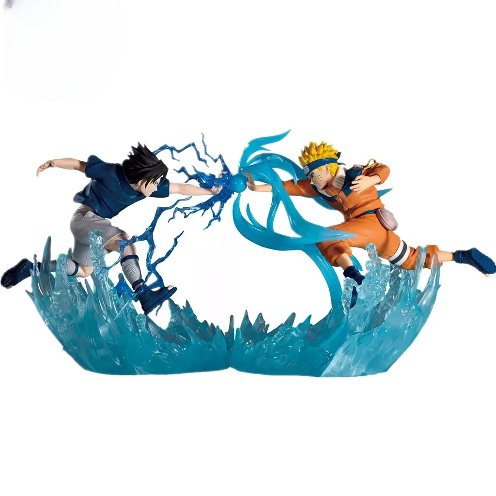 Original BandaiAnime Figure Naruto Combination Battle Naruto Uzumaki Uchiha Sasuke PVC Shippuden Action Figurine Toys