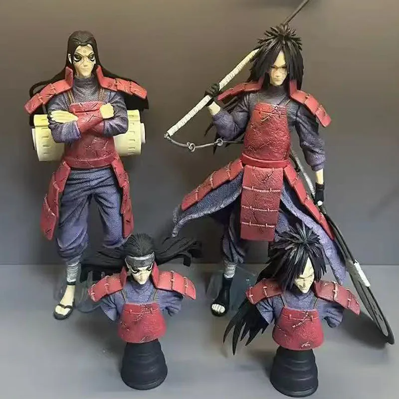10.62in/27cm Anime Naruto Figure Uchiha Madara Fgiure Senju Hashirama Figure PVC Action Figures Collection Model Toys Gifts