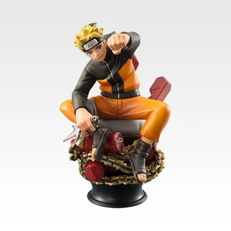 6pcs/set Anime Naruto Chess Version Kakashi Shikamaru Sasuke Manga Figurine Statue PVC Action Figure Collectible Model Doll Toys