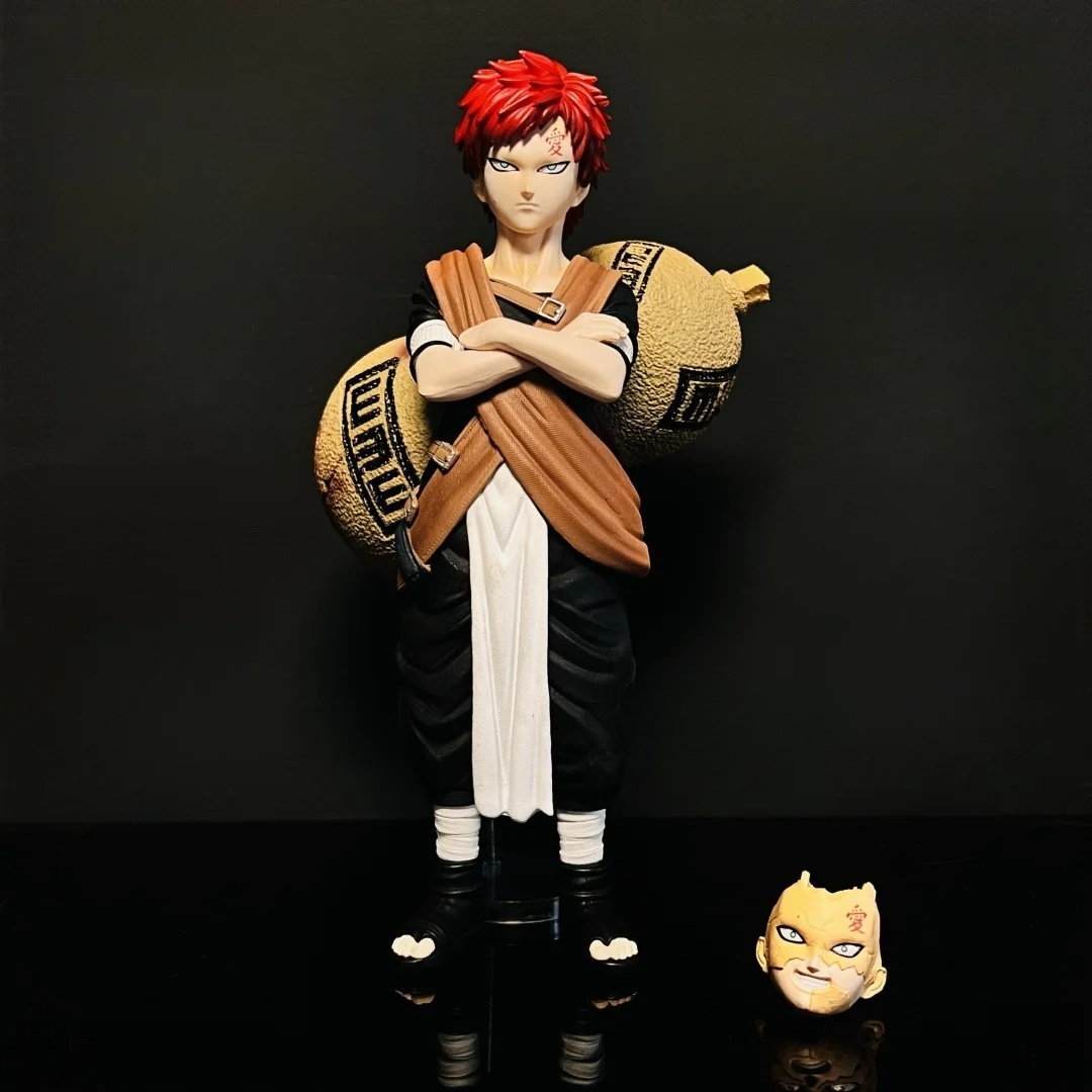 20cm Anime  Naruto Gaara Change Two Face Action Figures, Collection Model Toys Gifts