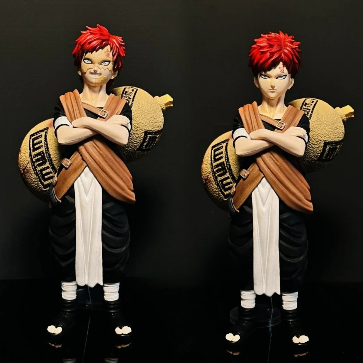 20cm Anime  Naruto Gaara Change Two Face Action Figures, Collection Model Toys Gifts