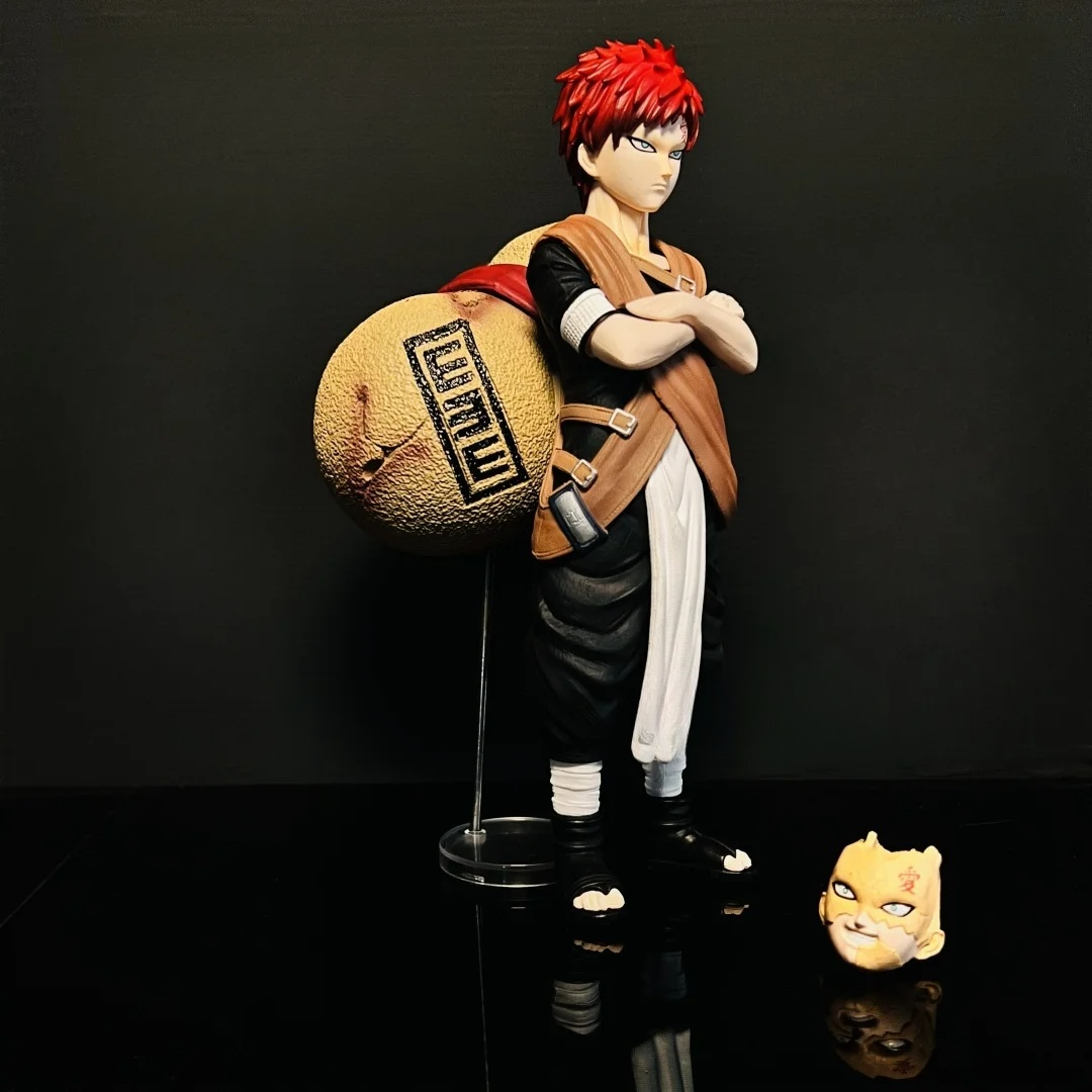 20cm Anime  Naruto Gaara Change Two Face Action Figures, Collection Model Toys Gifts