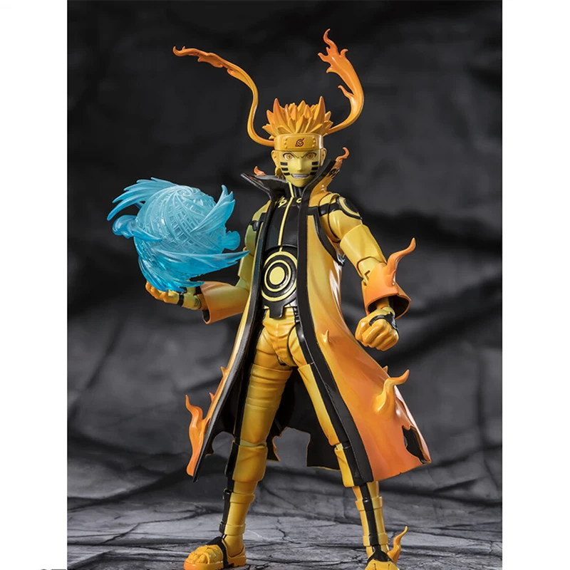 Anime Shf Uzumaki Naruto Action Figure Naruto Kurama Link Mode Courageous Strength That Binds Figurine PVC Model Toys Collection