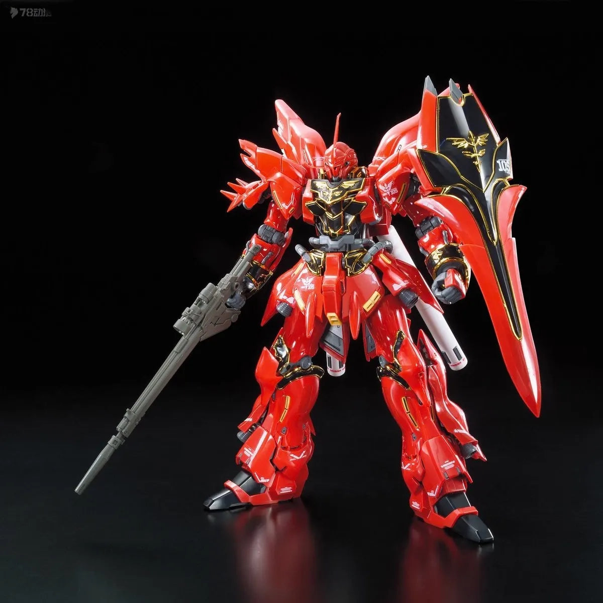 Model BANDAI RG 1/144 Sinanju Neo Zeon Assembly Action Figure Anime Figurine  Boxed Collections Toys Gifts Kids